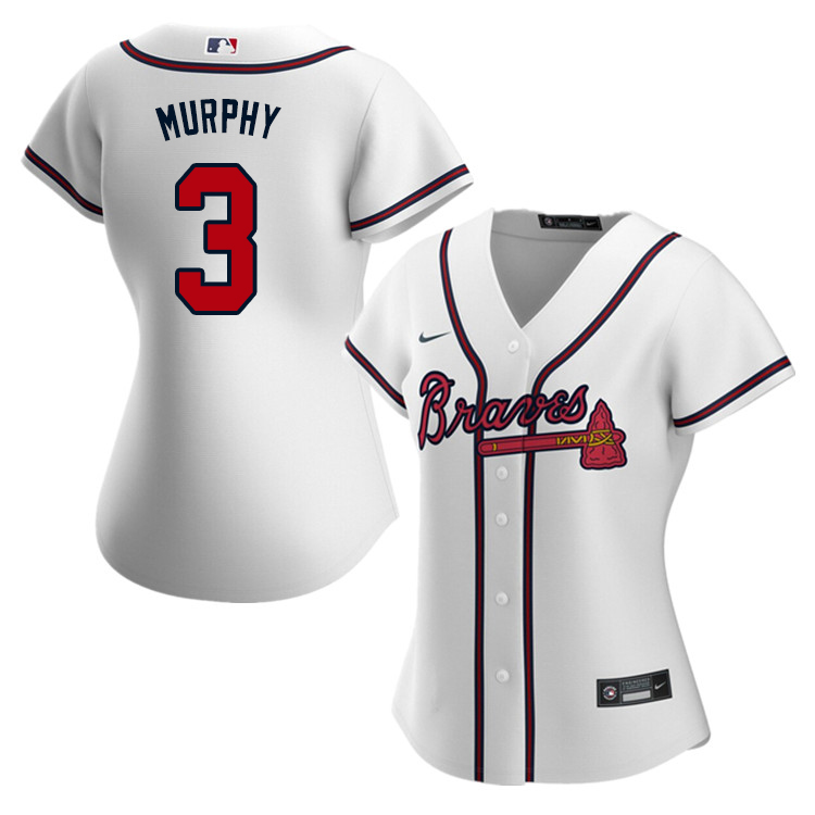 Nike Women #3 Dale Murphy Atlanta Braves Baseball Jerseys Sale-White